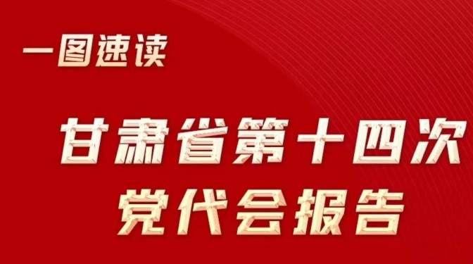 一圖速讀中國共產(chǎn)黨甘肅省第十四次代表大會(huì)報(bào)告